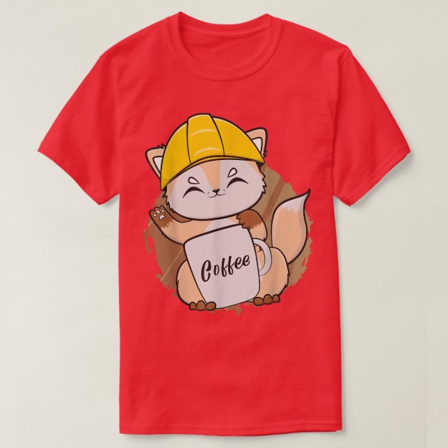 Fo Drinks Coffee For Coffee Lover And Construction T Shirt (Design framsida)