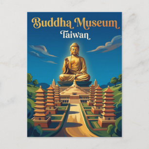 Fo Guang Shan Buddha-museet Taiwan Vykort