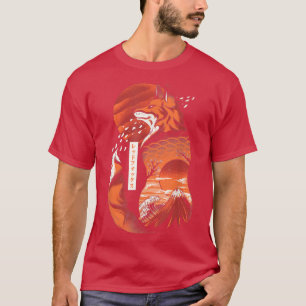 Fo Kitsune Japanskt Kami Inari Nine Tails Fo T Shirt
