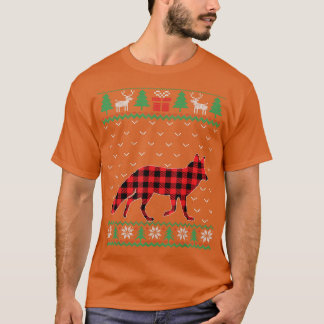 Fo Red Plaid Ugly Christmas Sweater Matching Pajam T Shirt