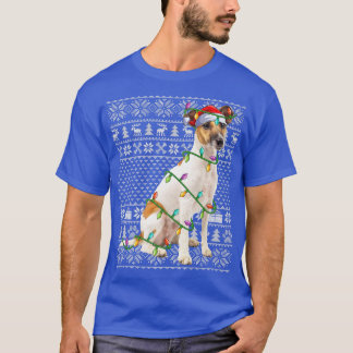 Fo Terrier Hund älskare Santa Hat Ugly Fo Terrier T Shirt