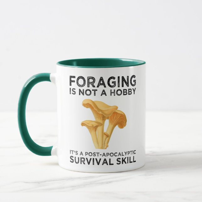 Foaging is not a Hobby Chanterelle Mushroom Mugg (Vänster)