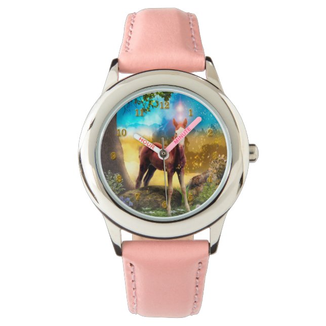Foal Horse ENCHANTED FOREST Armbandsur (Framsida)