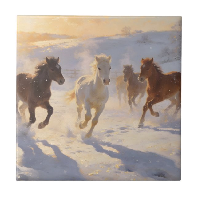 Foals at Play Kakelplatta (Framsidan)