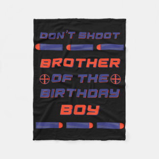 Foam Dart Krig Birthday Brother of the Birthday Bo Fleecefilt