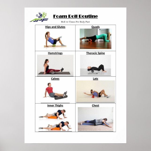 Foam Roll Routine Poster (Framsidan)