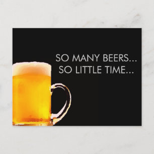 Foamy Beer Mugg vykort