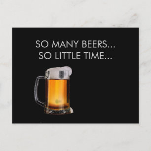 Foamy Beer Mugg vykort