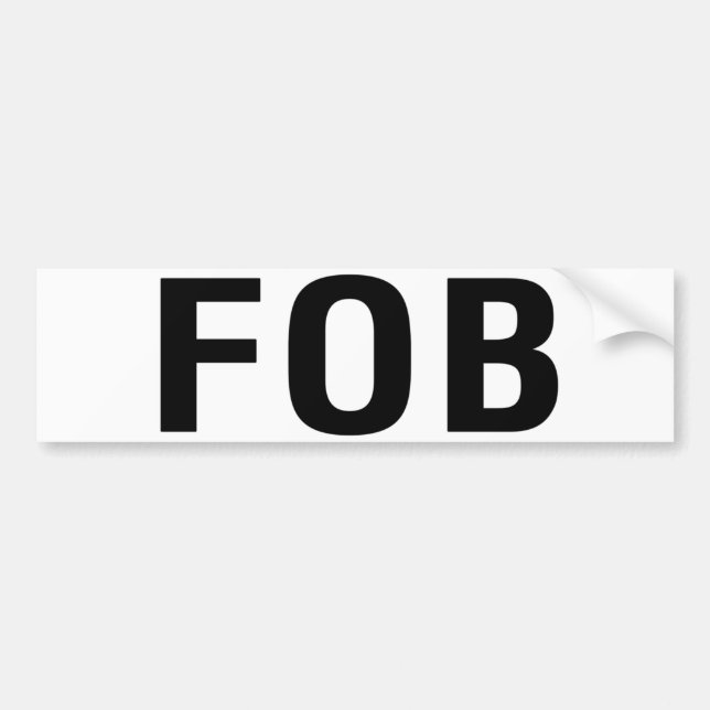 FOB-vän till faktura W Bildekal (Framsidan)
