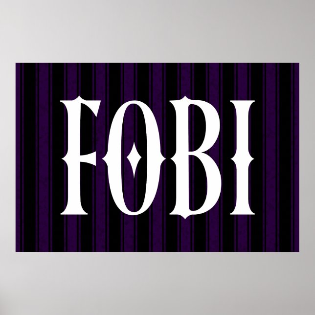 FOBI fruktar att få vara med i det antisociala Hum Poster (Framsidan)