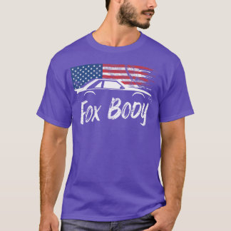 Fobody 50 American Flag Stang Muscle Carshirt retr T Shirt