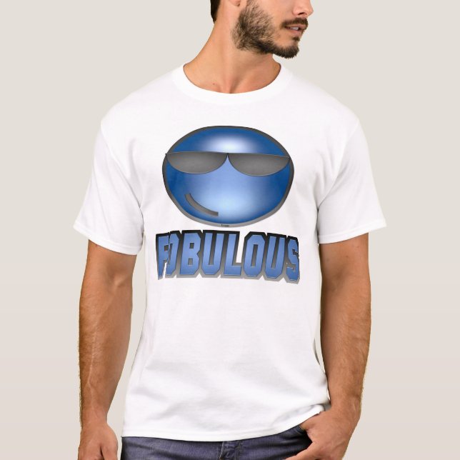 Fobulous blått t shirt (Framsida)