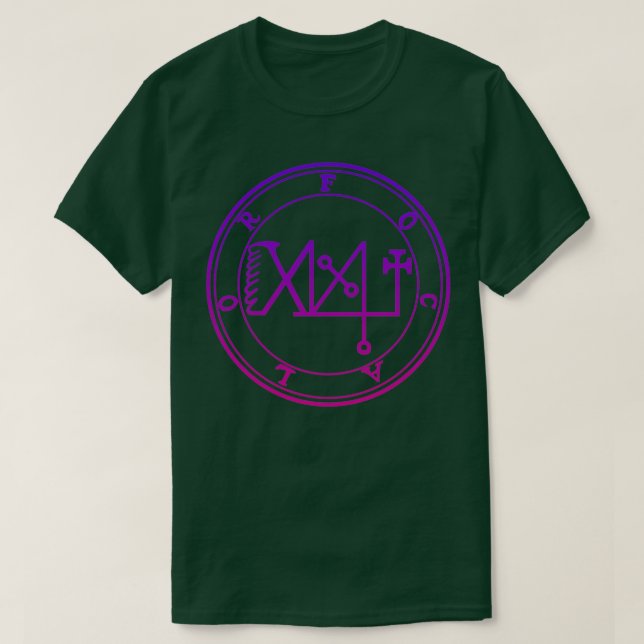 Focalor Sigil har makt över Vind och Lila till hav T Shirt (Design framsida)