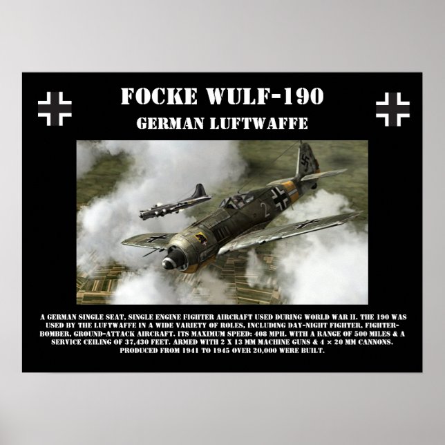 Focke Wulf-190 Poster (Framsidan)