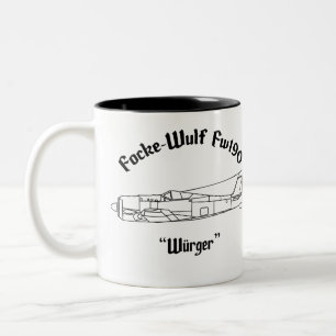Focke-Wulf Fw190 Två-Tonad Mugg