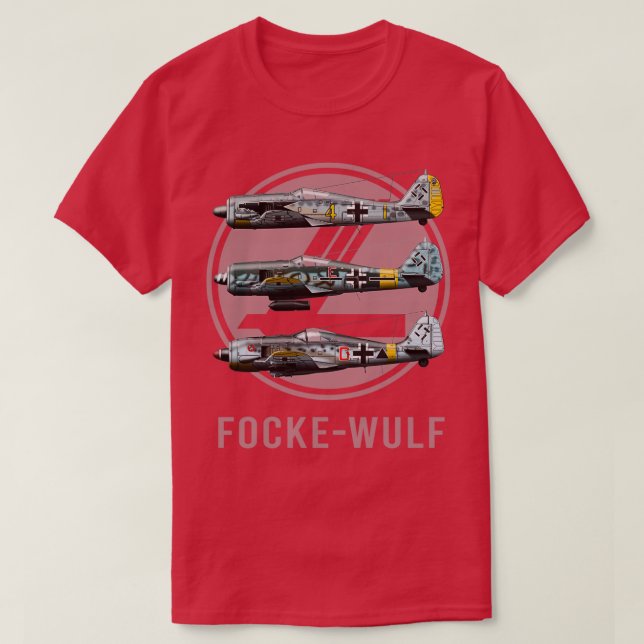 Focke Wulf FW190 Vattenstämpel för samling T Shirt (Design framsida)