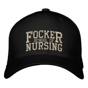 Focker School of Nursing Funny Nurse Parodu Broderad Keps