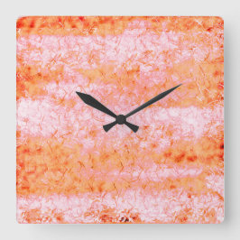 Fockså couro de salmão, esbranquiçado fyrkantig klocka