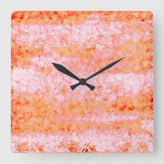 Fockså couro de salmão, esbranquiçado fyrkantig klocka (Framsida)