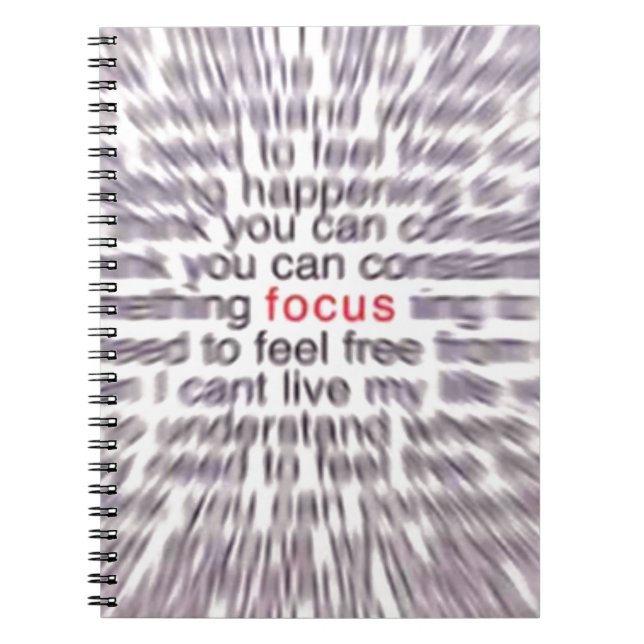 FOCUS anteckningsbok Med Spiral (Framsidan)