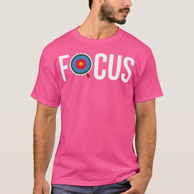 Focus Archery Coach Team Bow Arrow Kid T Shirt (Framsida)