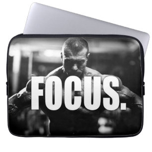FOCUS - "Body byggnad" Motivering Laptop Sleeve