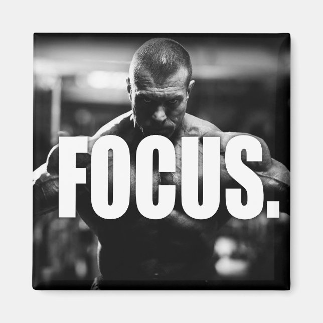 FOCUS - "Body byggnad" Motivering Magnet (Framsidan)