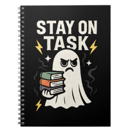 Focus Ghost - Halloween Back to school Design" Anteckningsbok