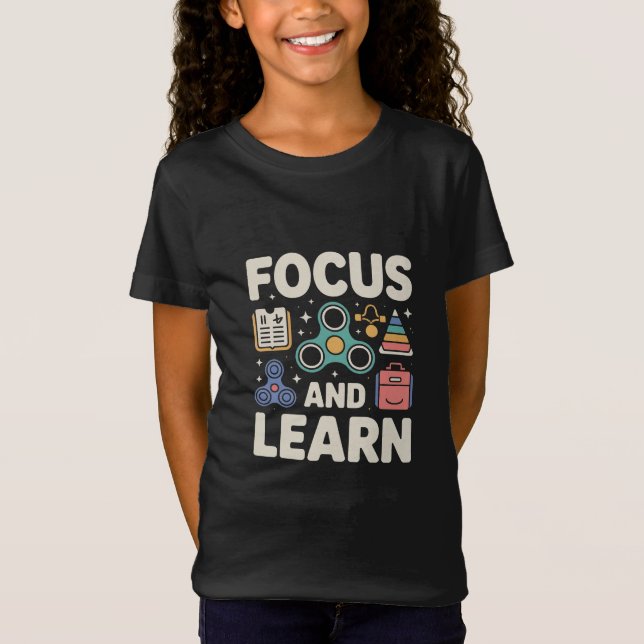 Focus & Lär Speciell Ed Teacher Tee (Framsida)