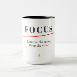 FOCUS Minimalistisk Motiverande — Rent Läge Mugg