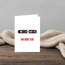 FOCUS MODE Birthday Kort