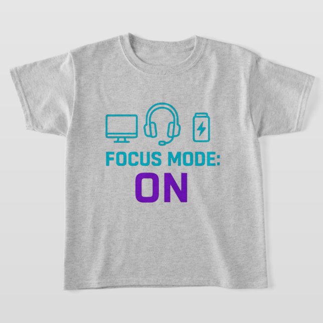 Focus Mode ON – Minimalist Tech T Shirt (Laydown)