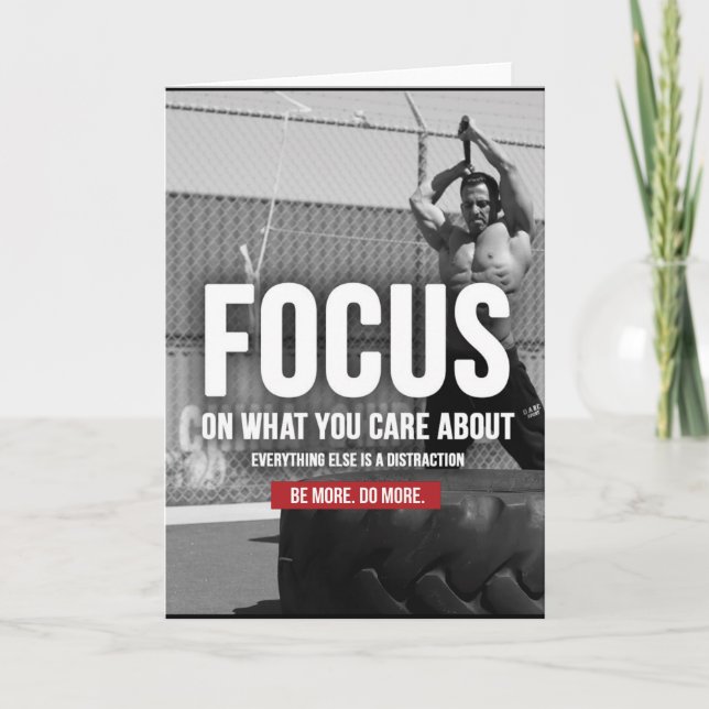 FOCUS - Motivering för arbetsmiljö Kort (Framsida)