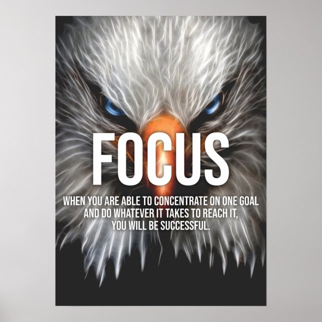 FOCUS - ÖGONBLICKET Motiverande Poster (Framsidan)