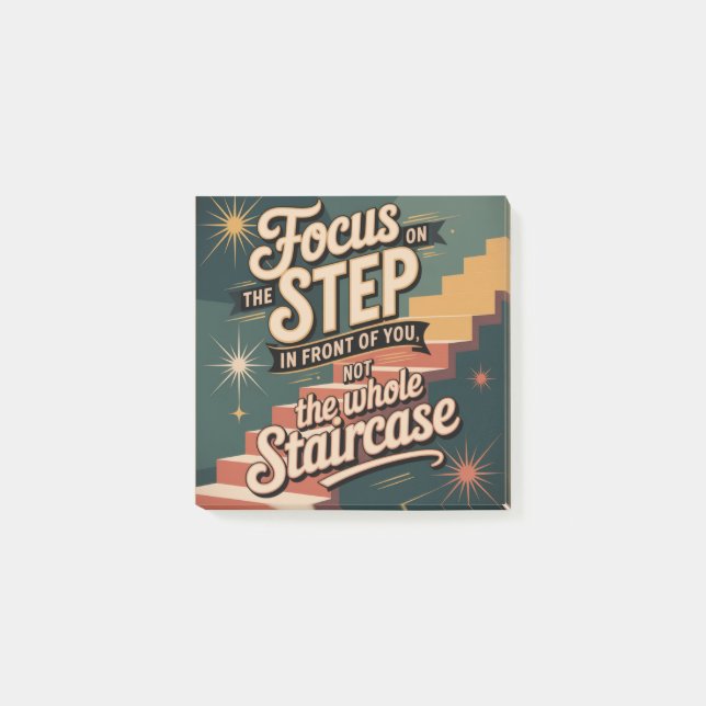 Focus On The Step In Front Of You Post-it Block (Framsida)