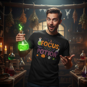 Focus Potion Halloween Cute Witchy Spook T Shirt