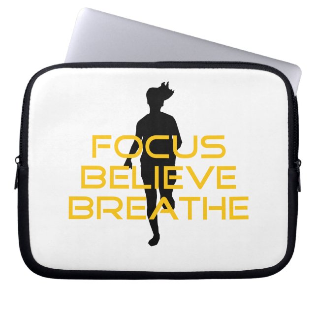 Focus Tro att Gulten fungerar bättre Laptop Sleeve (Framsidan)