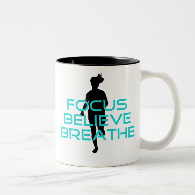 Focus Tro Breathe Aqua Två-Tonad Mugg (Höger)
