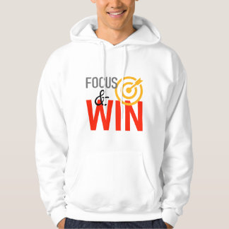 Focus & Win Hoodie – Motiverande Framgångstankesät