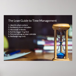 Focus your Life: The Lean Guide to Time Management Poster