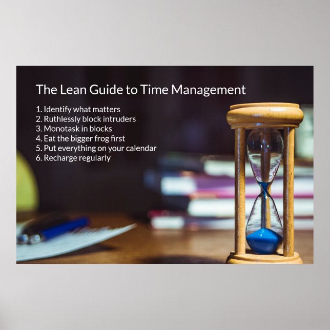 Focus your Life: The Lean Guide to Time Management Poster (Framsidan)
