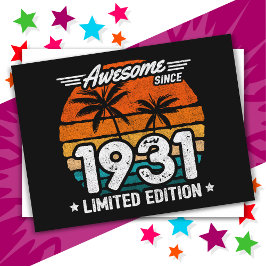 Född 1931 Begränsad utgåva Retro Awesome sedan 193 Vykort