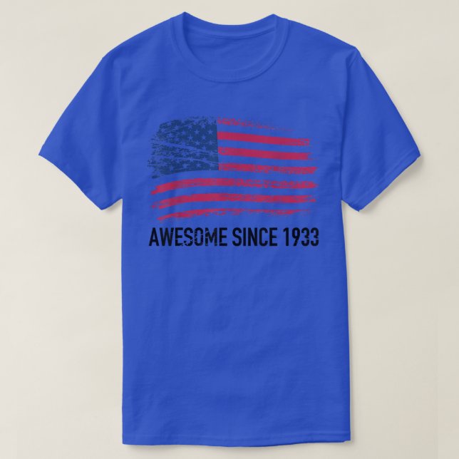 Född 1933 89 år gammal 1933 89 t shirt (Design framsida)