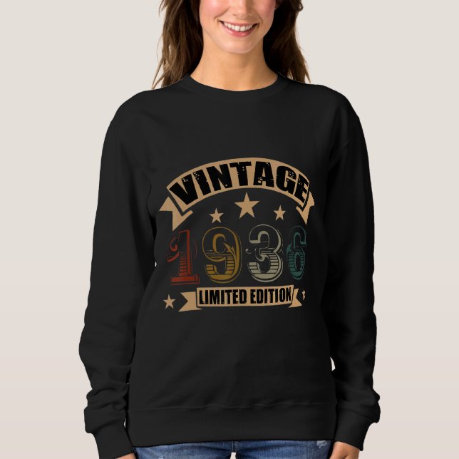 Född 1936 Vintage T Shirt (Framsida)