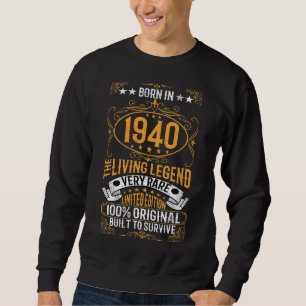 Född 1940 i Sällsyntets födelsedag Lång Ärmad Tröja