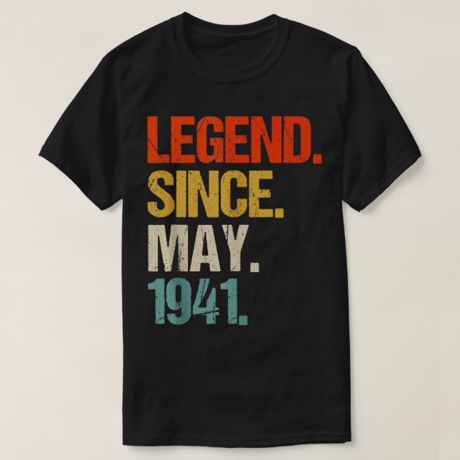 Född 1941 83 år gammal 1941 83:e födelsedag t shirt (Design framsida)