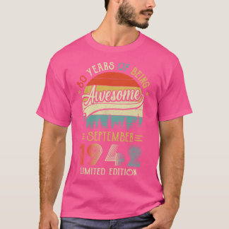 Född 1942 80:e födelsedagen 1942 80 t shirt