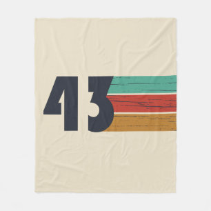 född 1943 vintage fleecefilt