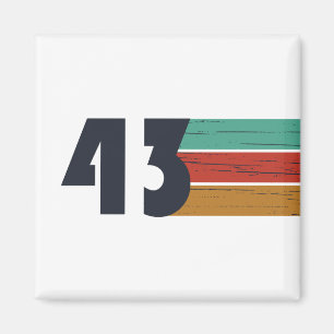 född 1943 vintage magnet