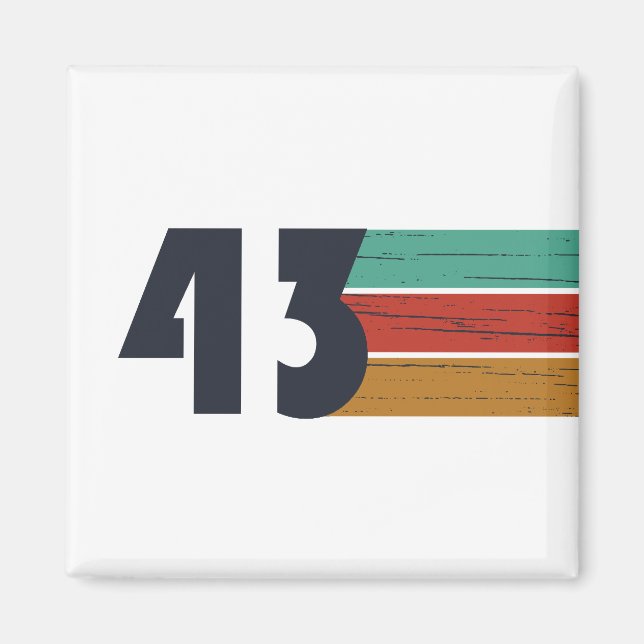född 1943 vintage magnet (Framsidan)